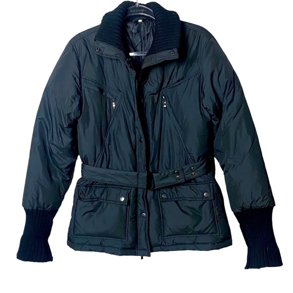 women’s goose down jacket size medium black